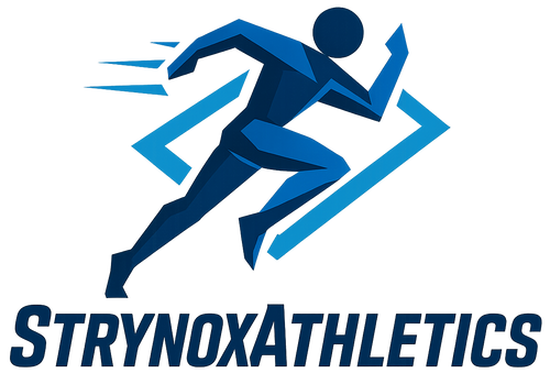 unique color blue logo for StrynoxAthletics